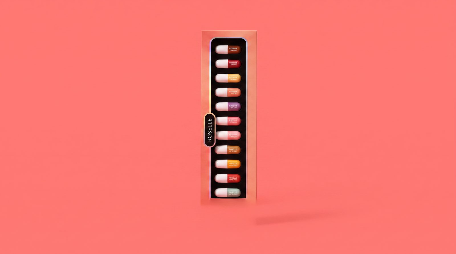 Roselle 12-shade capsule kit, all shades visible
